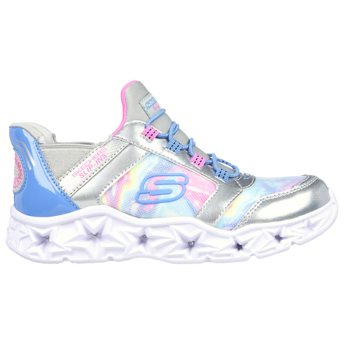 

Girls Preschool Skechers Skechers Galaxy Lights - Girls' Preschool Shoe Silver/Multi Size 11.0