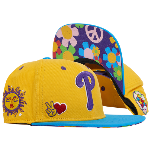 

Pro Standard Pro Standard Phillies Peace & Love Wool Snapback - Adult Yellow/Multi Size One Size