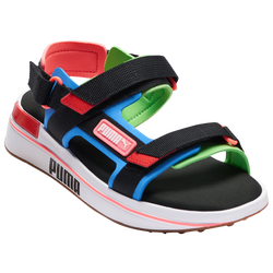 Women's - PUMA Rider Sandal - Palace Blue/Black/Fluo Green