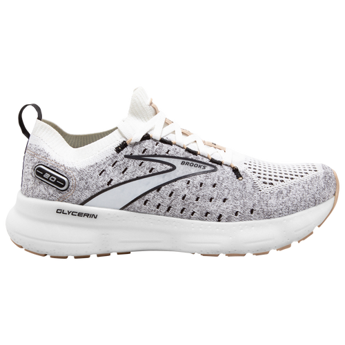 

Brooks Womens Brooks Glycerin Stealthfit 20 - Womens Shoes White/Black Size 06.5