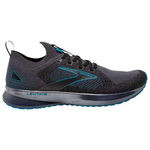 

Brooks Mens Brooks Levitate Stealthfit 5 - Mens Running Shoes Black/Ebony/Crystal Teal Size 7.5