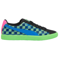 Men's - PUMA Clyde Pit Crew - Black/Green/Blue