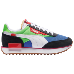 Boys' Grade School - PUMA Future Rider - Black/Fluo Green/Dazzling Blue