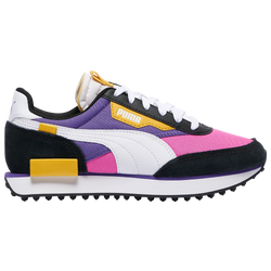 Boys' Grade School - PUMA Future Rider - Black/Purple/Yellow