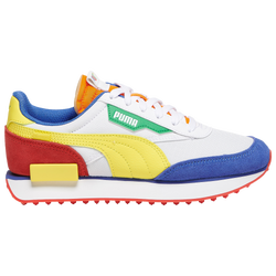 Boys' Grade School - PUMA Rider - Puma White/Poppy Red/Blazing Yellow