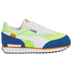 Boys' Preschool - PUMA Future Rider Play On - White/Yellow/Blue