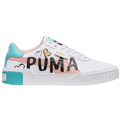 Girls' Grade School - PUMA Cali - Pink/Blue/Teal