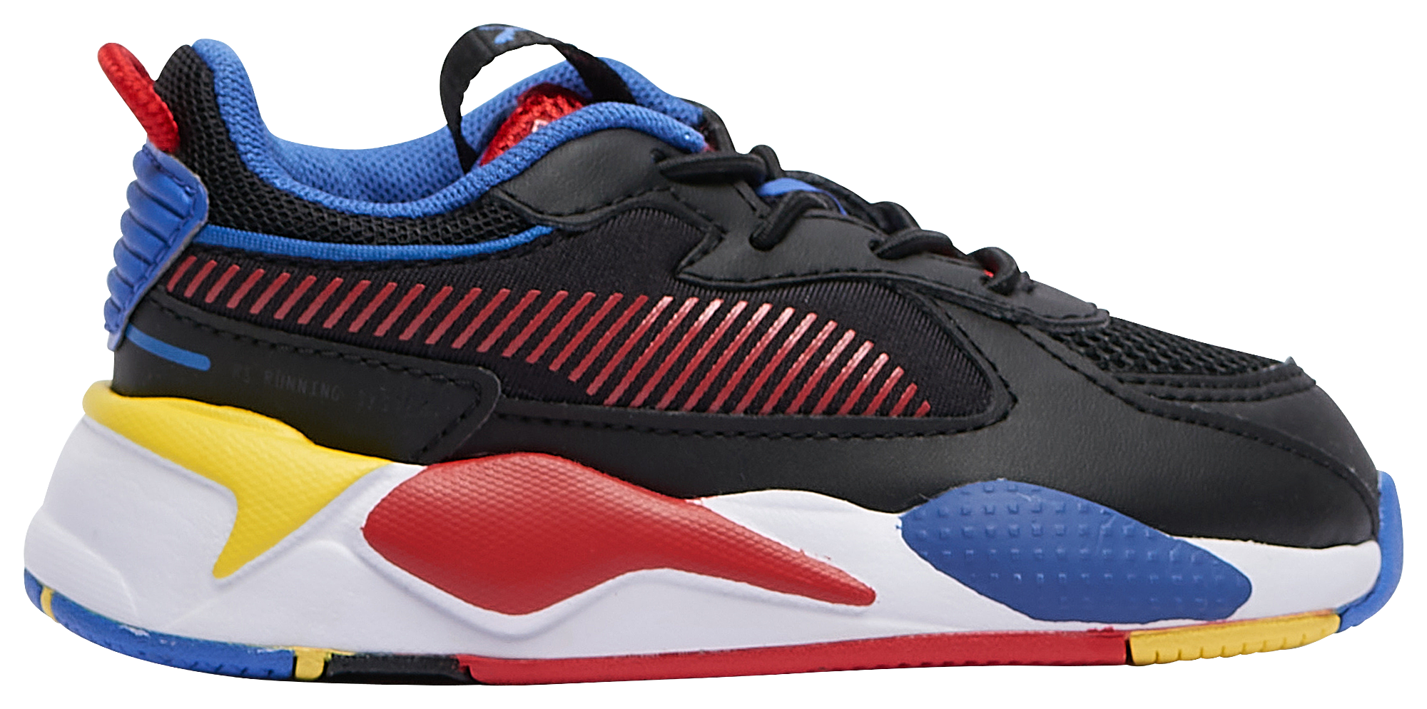 puma rsx black red blue