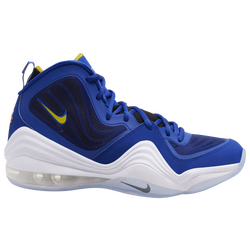 Men's - Nike Air Penny V - Bright Blue/Yellow Streak/White