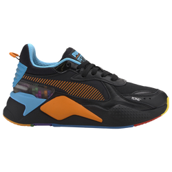 Boys' Grade School - PUMA RS-X x Tetris - Black/Orange/Blue