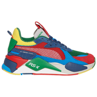 Boys' Grade School - PUMA RS-X - Amazon Green/High Risk Red/Dark Denim