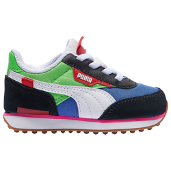 Boys' Toddler - PUMA Future Rider - Black/Fluro Green/Dazzling Blue