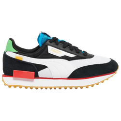 Boys' Grade School - PUMA Future Rider - Black/White/Green