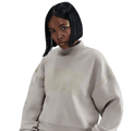 Nike NSW Phoenix Fleece Mock Neck - Nike Grey/Volt