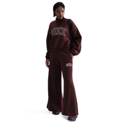 Women's - Nike NSW Phoenix Fleece Mock Neck - Maroon/Maroon