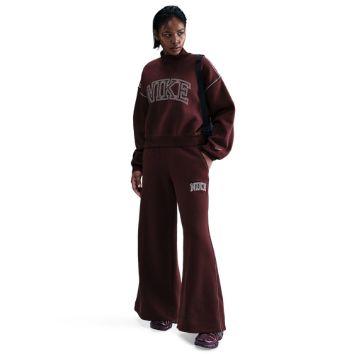  - Nike NSW Phoenix Fleece Mock Neck - Maroon