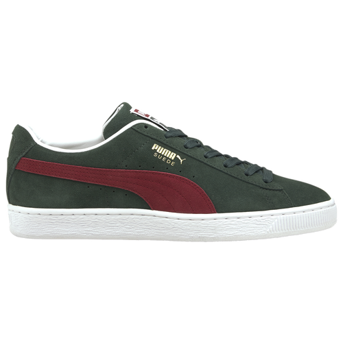 

PUMA Mens PUMA Suede Classic XXI - Mens Basketball Shoes Green/Red Size 7.5