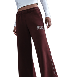 Women's - Nike NSW Phoenix Fleece Pants - Maroon/Maroon