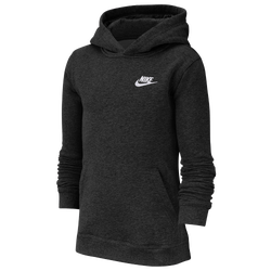 Boys' Grade School - Nike Futura Club Hoodie - Black/White