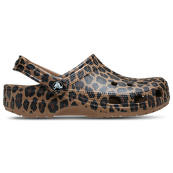 Women's - Crocs Classic Animal Clogs  - Sepia/Leopard
