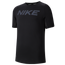 Nike Pro Fitted Top - Boys' Grade School Black/White