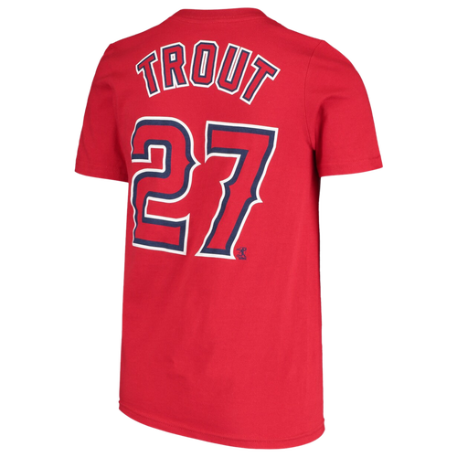 

Nike Boys Mike Trout Nike Angels Player Name & Number T-Shirt - Boys' Grade School Red Size L