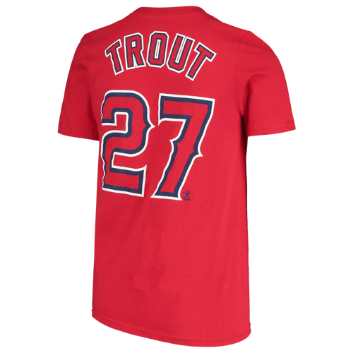 

Nike Boys Mike Trout Nike Angels Player Name & Number T-Shirt - Boys' Grade School Red Size XL