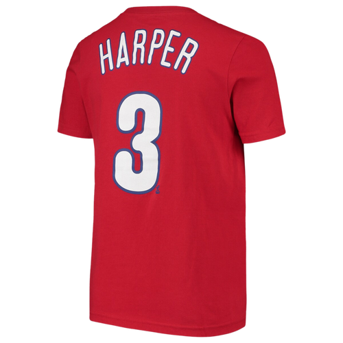 Preschool Nike Bryce Harper Red Philadelphia Phillies Player Name & Number  T-Shirt