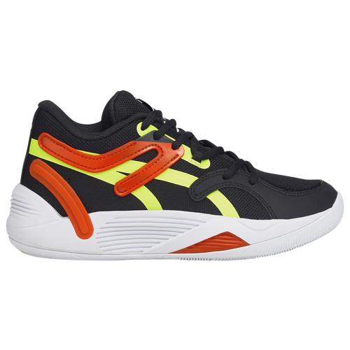 

Boys PUMA PUMA TRC Blaze Court - Boys' Grade School Shoe Puma Black/Cherry Tomato Size 05.0