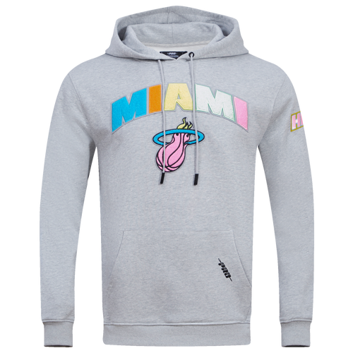 

Pro Standard Mens Miami Heat Pro Standard Heat Washed Neon Hoodie - Mens Gray Size M