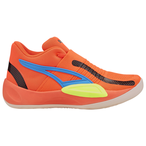 

PUMA Mens PUMA Rise Nitro - Mens Basketball Shoes Fiery Coral/Lime Squeeze Size 13.0