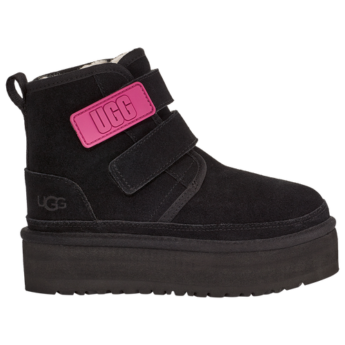 

Girls UGG UGG Neumel Platform - Girls' Grade School Shoe Black/Pink Size 04.0
