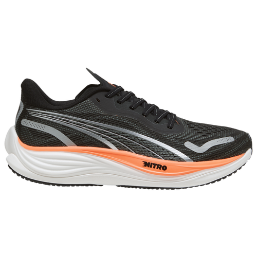 

PUMA Mens PUMA Velocity Nitro 3 - Mens Running Shoes Silver/Orange/Black Size 13.0