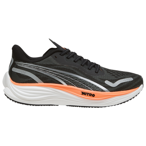 

PUMA Mens PUMA Velocity Nitro 3 - Mens Running Shoes Silver/Orange/Black Size 10.5