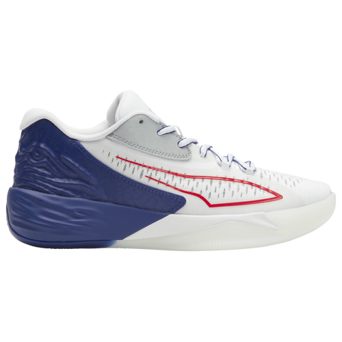 

PUMA Womens PUMA Stewie 1 - Womens Basketball Shoes White/Blue/Red Size 8.0