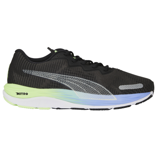 

PUMA Mens PUMA Velocity Nitro 2 Fade - Mens Running Shoes Black/Purple/Silver Size 8.5