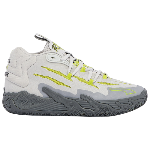 

PUMA Boys PUMA MB.03 Chino Hills - Boys' Grade School Basketball Shoes Grey/Lime Size 05.0