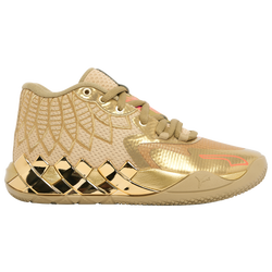 Boys' Grade School - PUMA MB.01 Golden Child - Metallic Gold/Fiery Coral