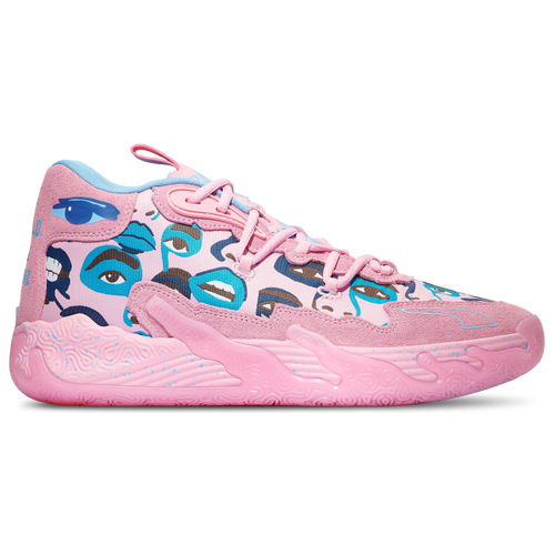 

PUMA Mens PUMA MB.03 Kid Super - Mens Basketball Shoes Pink/Pink/Blue Size 08.0