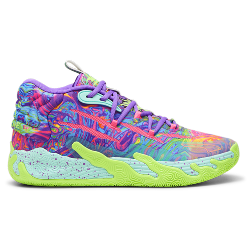 

PUMA Mens Lamelo Ball PUMA MB.03 Be You - Mens Basketball Shoes Green/Purple/Pink Size 10.0