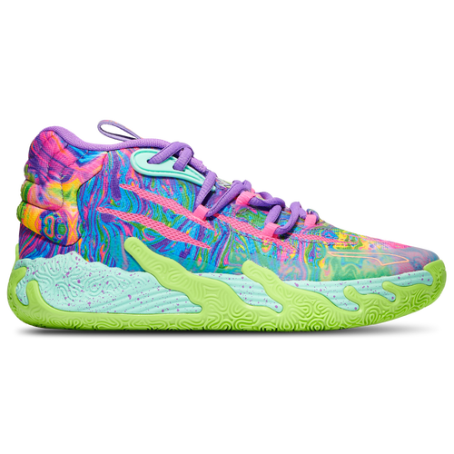 Puma Boys Lamelo Ball MB.03 Be You Basketball Shoes Purple Pink Green Size 06.0