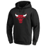 Fanatics Bulls NUT Primary Logo Pullover Hoodie - Men's Black