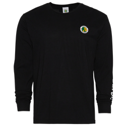 Men's - Cross Colours Peace Circle Logo Longsleeve T-Shirt - Black/Black