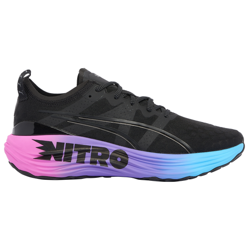 

PUMA Mens PUMA Foreverrun Nitro Sunset - Mens Running Shoes Puma Black/Luminous Blue/Electric Orchid Size 11.5