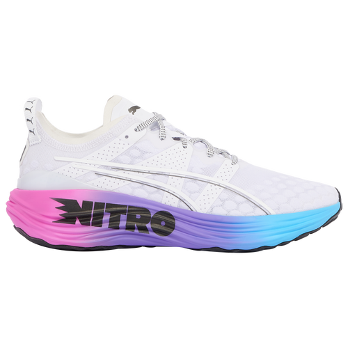 Puma Foreverrun Nitro "sunset" Sneakers In Electric Orchid/luminous Blue/ White