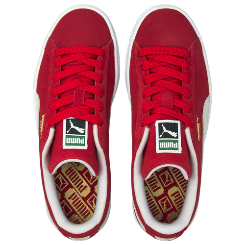 Puma Boys Suede Classic XXI Basketball Shoes Red White Size 04.0
