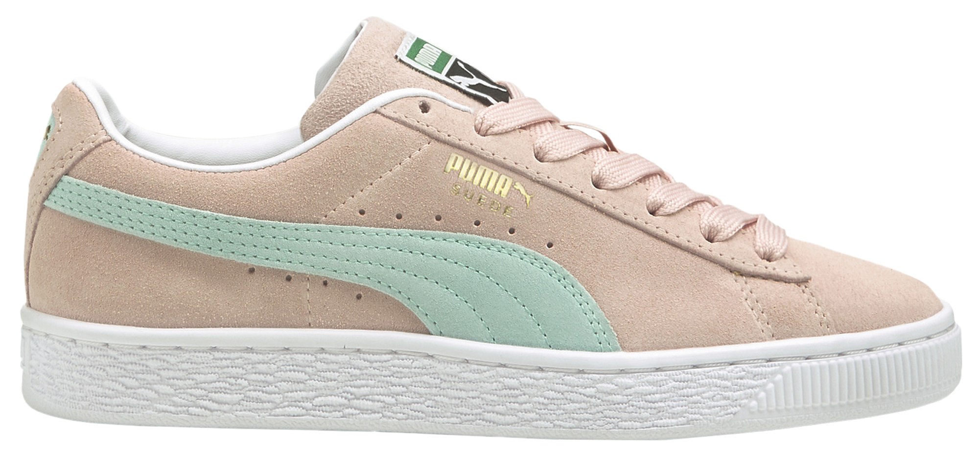 puma suede pastel blue