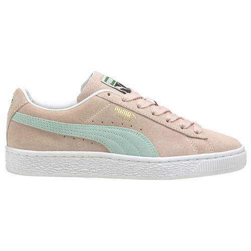 

Girls PUMA PUMA Suede - Girls' Grade School Basketball Shoe Pink/Blue Size 07.0