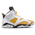 Jordan Retro 6 - Men's White/Yellow Ochre/Black