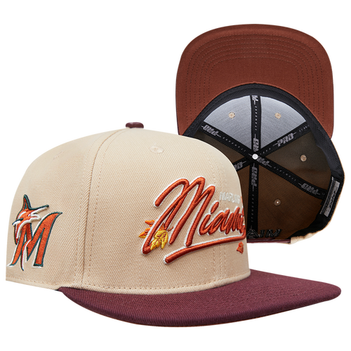 

Pro Standard Mens Pro Standard Marlins Autumn Pack Cap - Mens Khaki/White Size One Size